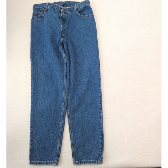 VTG Levi’s 550 Juniors 15 Relaxed Fit Tapered Leg Jeans Medium Wash High Rise - Picture 8 of 10